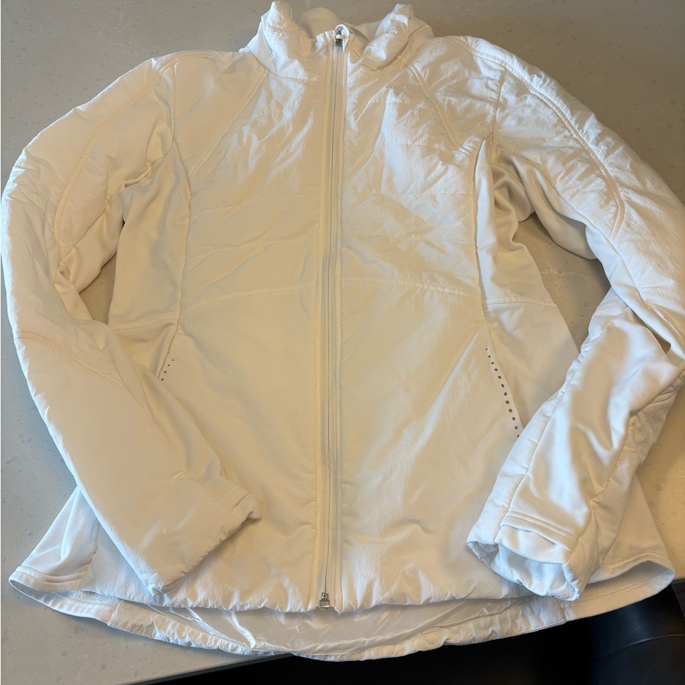 Lululemon Athletica White Another Mile Jacket Size 10
